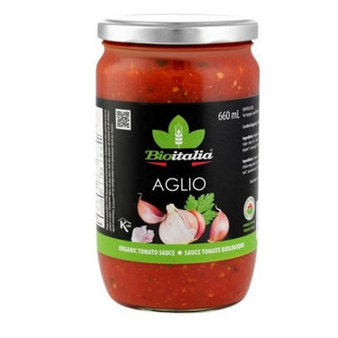 Organic Aglio 660 Ml (Case Of 8) by Bioitalia