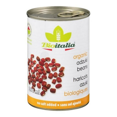 Organic Adzuki Beans No Salt Added 398 Ml (Case Of 12) by Bioitalia