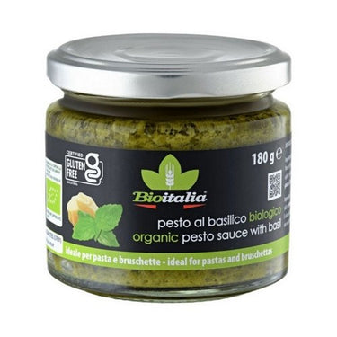 Organic Pesto Ready-To-Use 160 Ml (Case Of 12) by Bioitalia