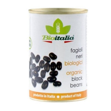 Organic Black Beans 398 Ml (Case Of 12) by Bioitalia