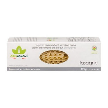 Organic Lasagne Durum Semolina 375 Grams (Case Of 16) by Bioitalia