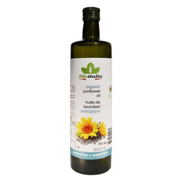Organic Sunflower Oil 750 Ml (Case Of 6) by Bioitalia