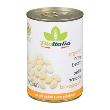 Organic Navy Beans No Salt Added 398 Ml (Case Of 12) by Bioitalia