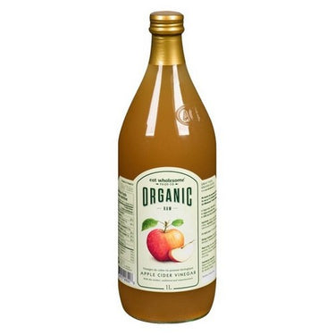 Organic Apple Cider Vinegar Raw 1 Litre (Case Of 12) by Eat Wholesome