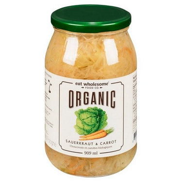 Organic Sauerkraut & Carrot 909 Ml (Case Of 6) by Eat Wholesome