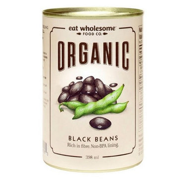 Organic Black Beans 398 Ml (Case Of 12) by Eat Wholesome