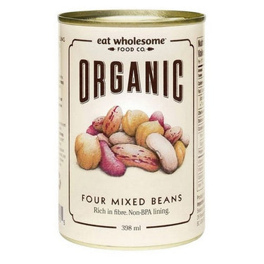 Organic Four Mixed Beans 398 Ml (Case Of 12) by Eat Wholesome