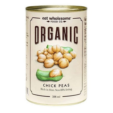 Organic Chickpeas 398 Ml (Case Of 12) by Eat Wholesome