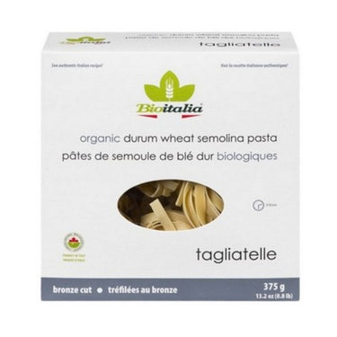 Organic Tagliatelle Durum Semolina 375 Grams (Case Of 12) by Bioitalia