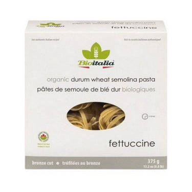 Organic Fettucine Durum Semolina 375 Grams (Case Of 12) by Bioitalia