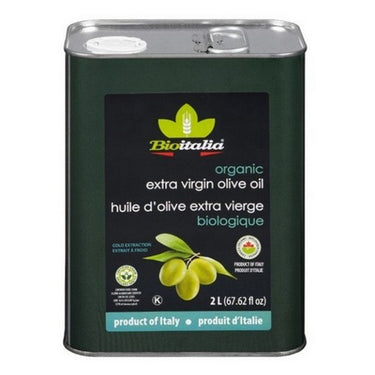 Organic Olive Oil Extra Virgin 2 Litres (Case Of 6) by Bioitalia