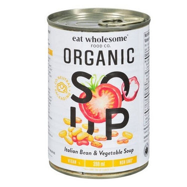 Organic Italian Bean & Vegetable 398 Ml (Case Of 12) by Eat Wholesome