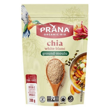 Organic Chia Seeds White Ground 200 Grams (Case Of 6) by Prana