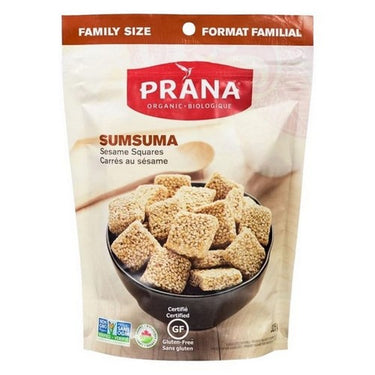 Organic Family Size Sumsuma Sesame Seed Squares 325 Grams (Case Of 6) by Prana