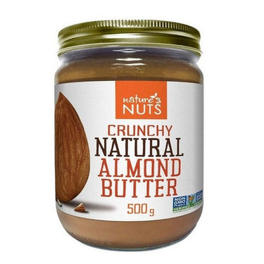 Almond Butter Crunchy 500 Grams (Case Of 12) by Natures Nuts