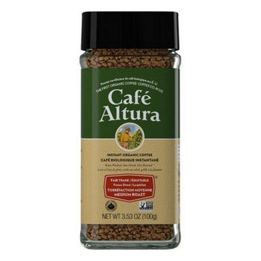 Organic Instant Coffee Medium Roast 100 Grams (Case Of 6) by Caf+-¼ Altura