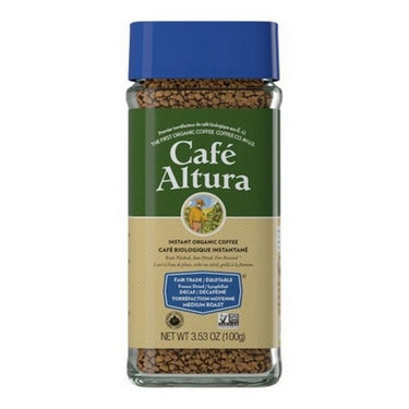 Organic Instant Coffee Decaf Medium Roast 100 Grams (Case Of 6) by Caf+-¼ Altura