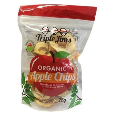 Organic Crispy Apple Chips Jona Gold 75 Grams (Case Of 24) by Triple Jims