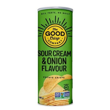 Potato Crisps Sour Cream & Onion 160 Grams (Case Of 8) by The Good Crisp Company