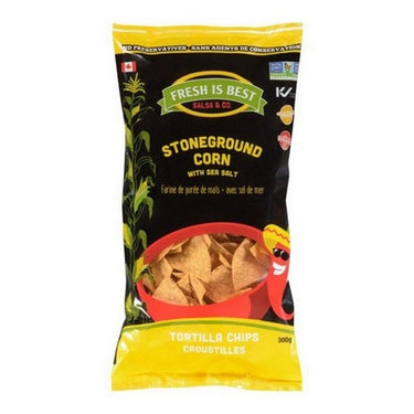 Tortilla Chips Yellow Corn 300 Grams (Case Of 12) by Fresh Is Best