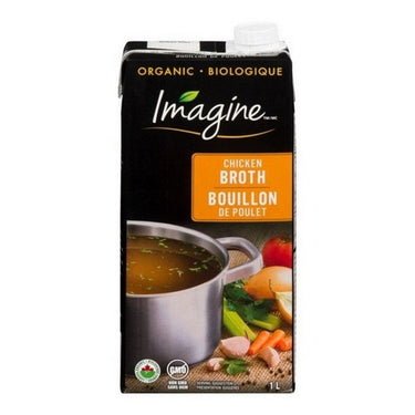Organic Free-Range Chicken Broth 1 Litre (Case Of 12) by Imagine