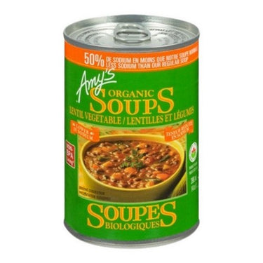 Organic Low Sodium Lentil Vegetable 398 Ml (Case Of 12) by Amys