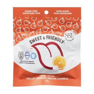 Candies Creamy Orange Erythritol Sweetened 30 Grams (Case Of 10) by Sweet & Friendly