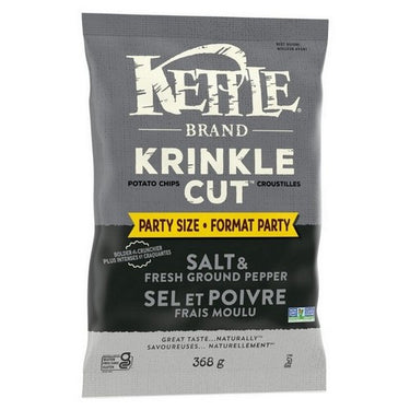 Krinkle Cut Salt & Fresh Ground Pepper 368 Grams (Case Of 9) by Kettle Brand
