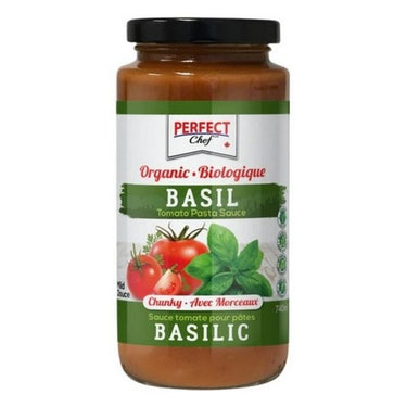 Organic Tomato Pasta Sauce Basil Chunky Mild 740 Ml (Case Of 6) by Perfect Chef