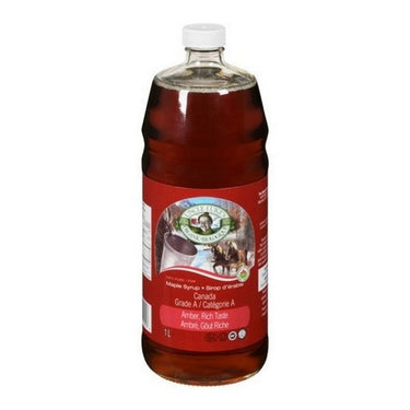 Organic Maple Syrup Canada Grade A Amber Rich Taste 1 Litre (Case Of 12) by Uncle Lukes