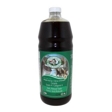Organic Maple Syrup Canada Grade A Dark Robust Taste 1 Litre (Case Of 12) by Uncle Lukes