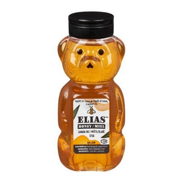 Honey Canada No.1 White (bear-shaped squeeze bottle) 375 Grams (Case Of 12) by Elias Honey