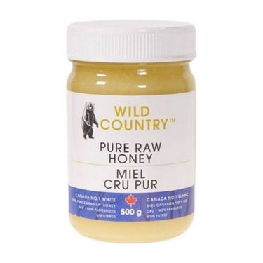 Pure Raw Honey Canada #1 White 500 Grams (Case Of 12) by Wild Country