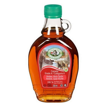 Organic Maple Syrup Canada Grade A Amber Rich Taste 250 Ml (Case Of 12) by Uncle Lukes