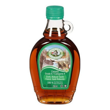 Organic Maple Syrup Canada Grade A Dark Robust Taste 250 Ml (Case Of 12) by Uncle Lukes