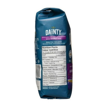 Basmati Rice Brown 900 Grams (Case Of 10) by Dainty