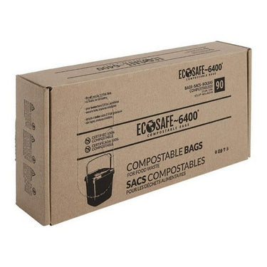 EcoSafe 6400 Club Pack Compostable Food Waste Mini 16"x17" 90 Each (Case Of 10) by EcoSafe