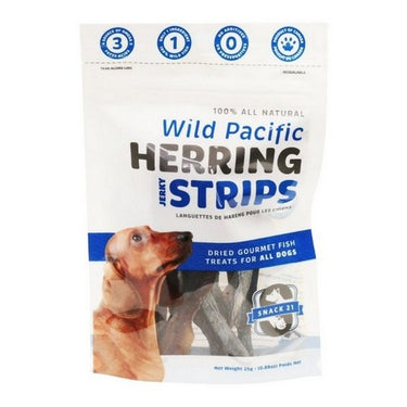 Dog Treats Wild Pacific Herring Strips 25 Grams (Case Of 12) by Snack 21