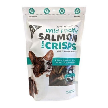 Dog Treats Wild Pacific Salmon Skin Crisps 200 Grams by Snack 21