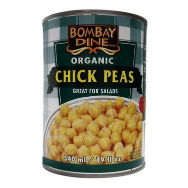Organic Chickpeas 540 Ml (Case Of 12) by Bombay Dine