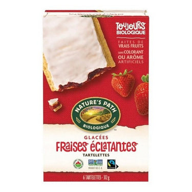 Organic Toaster Pastries Berry Strawberry Frosted 312 Grams (Case Of 6) by Natures Path