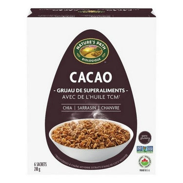 Organic Superfood Oatmeal w/MCT Oil Cacao 6 X 35 Grams (Case Of 6) by Natures Path