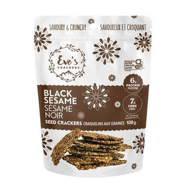 Black Sesame 108 Grams (Case Of 12) by Eves Crackers