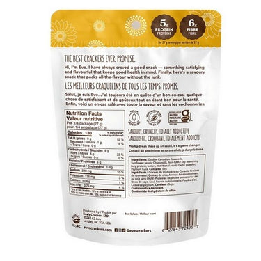 Savoury Sunflower 108 Grams (Case Of 12) by Eves Crackers