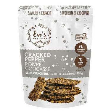 Cracked Pepper 108 Grams (Case Of 12) by Eves Crackers