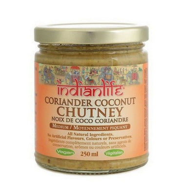 Chutney Coriander Coconut 250 Ml (Case Of 6) by Indianlife