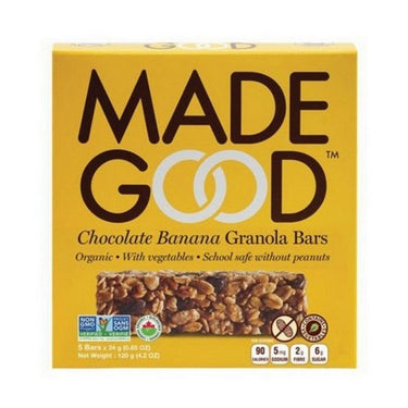 Organic Granola Bars Chocolate Banana 5 X 24 Grams (Case Of 6) by Madegood