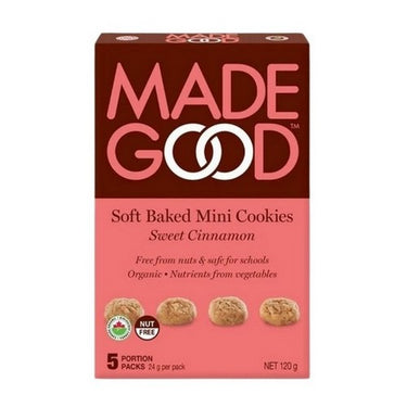 Organic Soft Baked Mini Cookies Sweet Cinnamon 5 X 24 Grams (Case Of 6) by Madegood