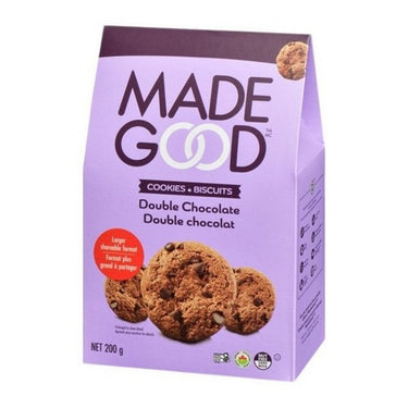 Organic Crunchy Cookies Double Chocolate 200 Grams (Case Of 6) by Madegood