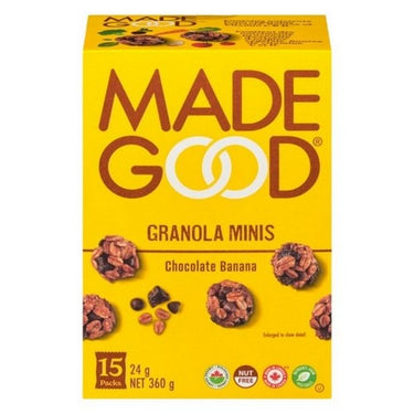 Organic Granola Bars Minis 1Chocolate Banana 15 X 24 Grams (Case Of 4) by Madegood